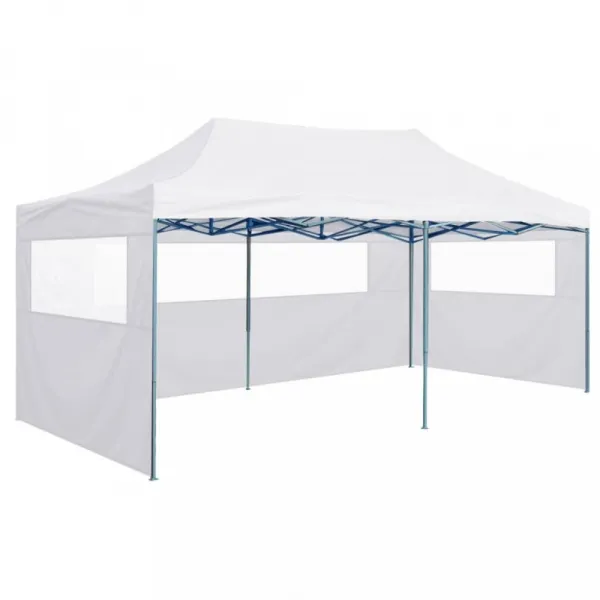 Skladacia party stan s bočnicami 3 x 6 m Dekorhome Modrá