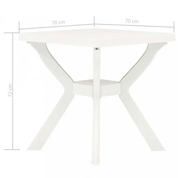 Záhradný bistro stolík plast Dekorhome Zelená