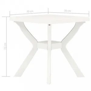 Záhradný bistro stolík plast Dekorhome Zelená