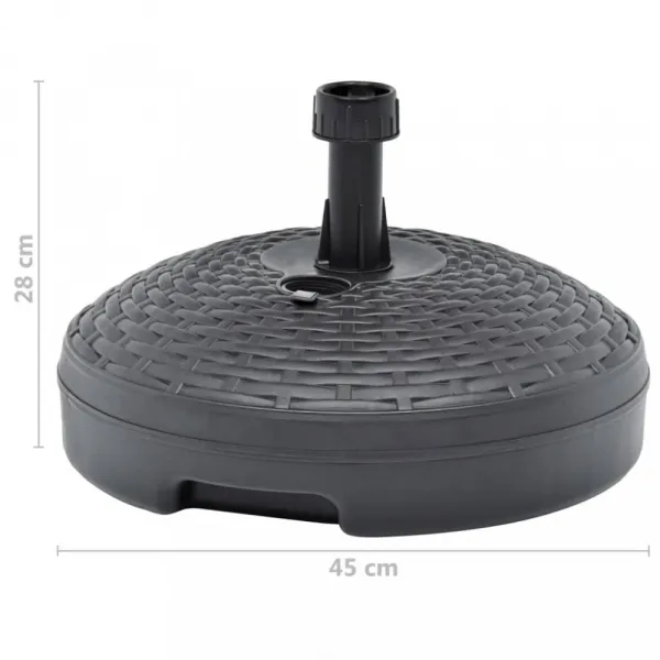 Stojan na slnečník 45 cm plast Dekorhome Bílá