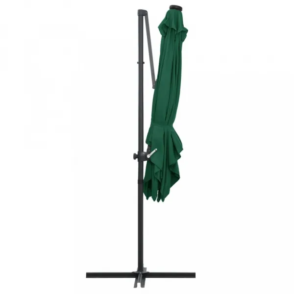 Konzolový slnečník s LED svetlami 250x250 cm Dekorhome Modrá