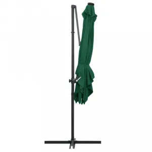 Konzolový slnečník s LED svetlami 250x250 cm Dekorhome Modrá