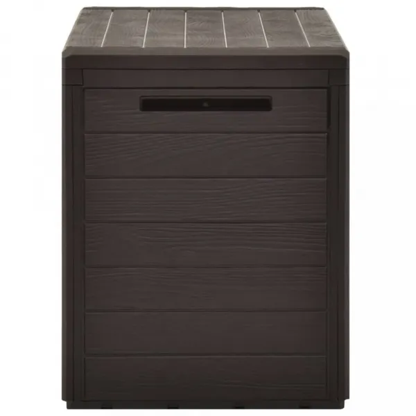 vidaXL Záhradný úložný box hnedý 78x44x55 cm