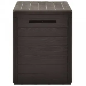 vidaXL Záhradný úložný box hnedý 78x44x55 cm