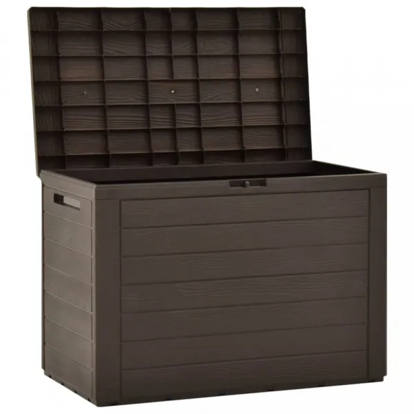 vidaXL Záhradný úložný box hnedý 78x44x55 cm