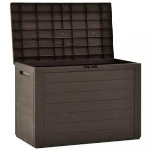 vidaXL Záhradný úložný box hnedý 78x44x55 cm