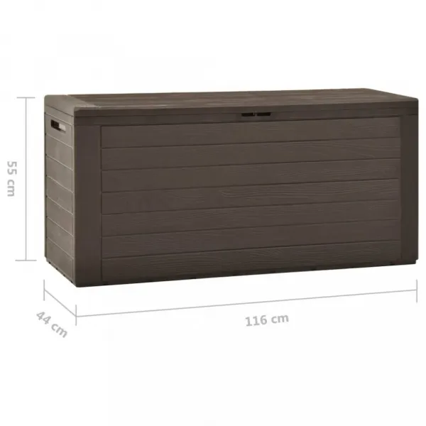 Záhradný úložný box 290l Dekorhome Antracit