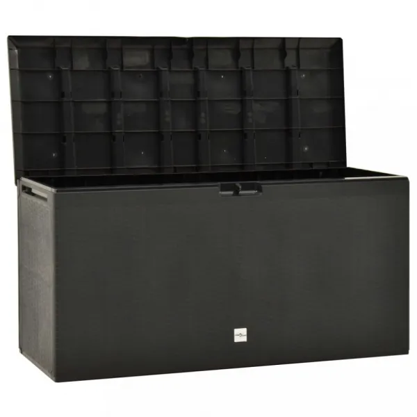 vidaXL Záhradný úložný box hnedý 114x47x60 cm