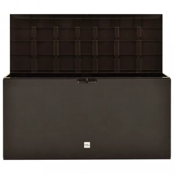 vidaXL Záhradný úložný box hnedý 114x47x60 cm