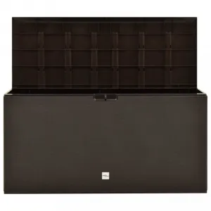vidaXL Záhradný úložný box hnedý 114x47x60 cm