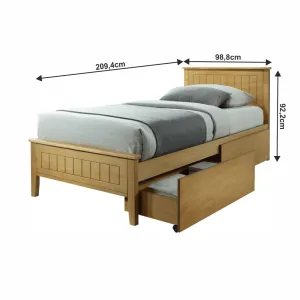 Posteľ MIDEA 90 x 200 cm Tempo Kondela Biela