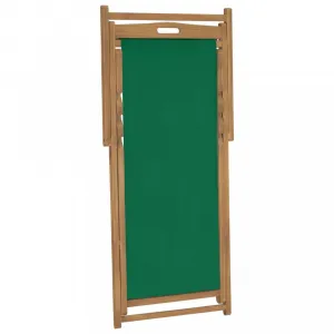 Skladacie plážové kreslo teak Dekorhome Šedá