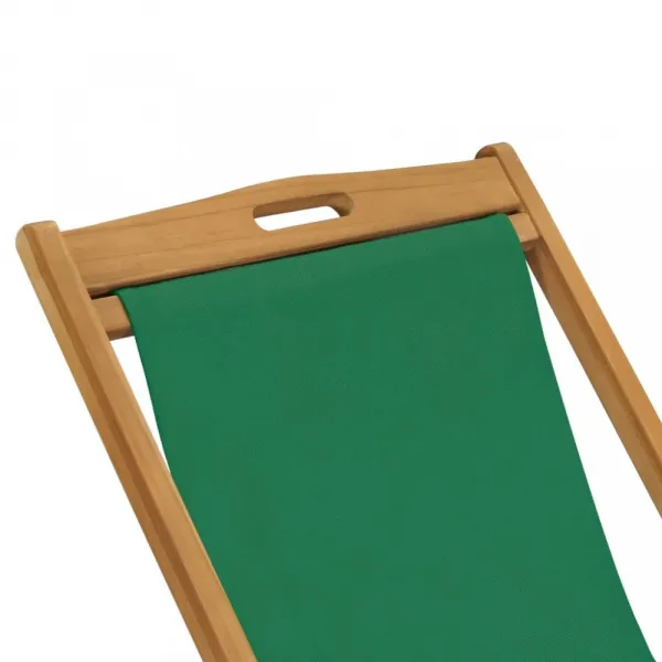 Skladacie plážové kreslo teak Dekorhome Šedá