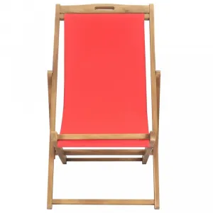 Skladacie plážové kreslo teak Dekorhome Šedá