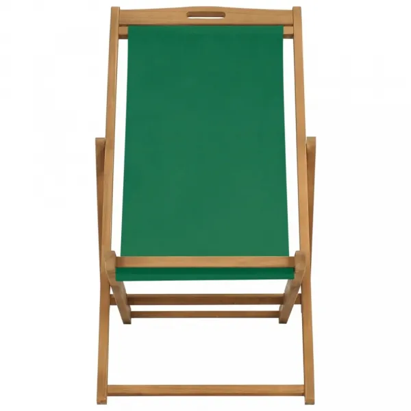 Skladacie plážové kreslo teak Dekorhome Šedá