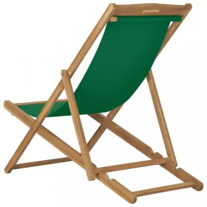 Skladacie plážové kreslo teak Dekorhome Šedá