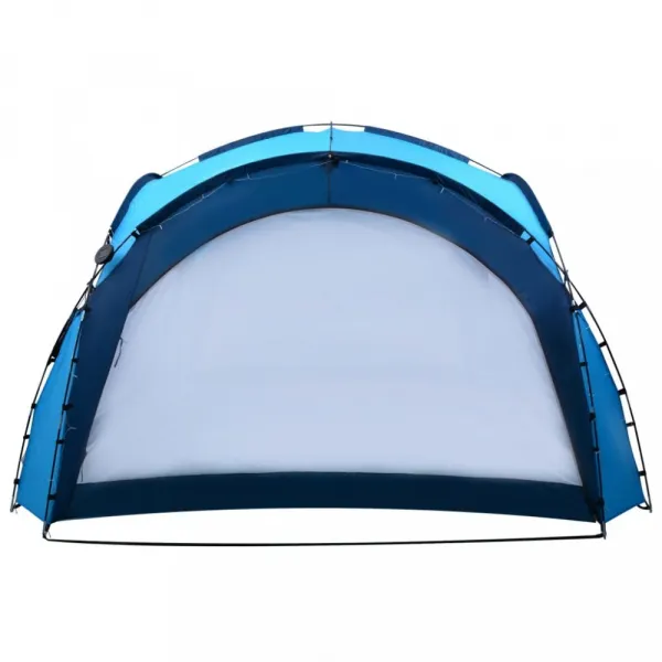 Párty stan s LED svetlami 3,6x3,6 m Dekorhome Modrá