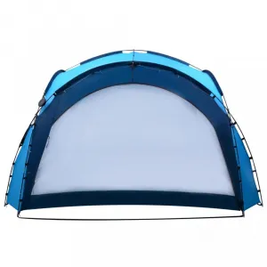 Párty stan s LED svetlami 3,6x3,6 m Dekorhome Modrá