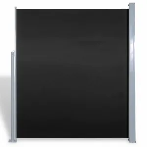 Zaťahovací bočná markíza 160x300 cm Dekorhome Černá