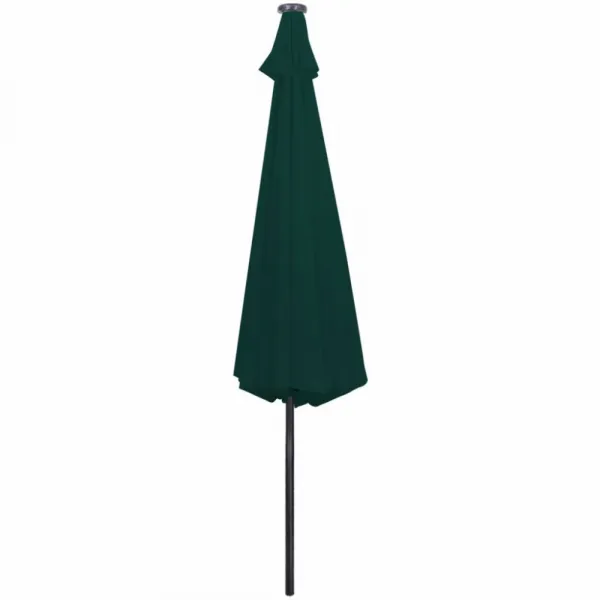Závesný slnečník s LED Ø 300 cm Bílá