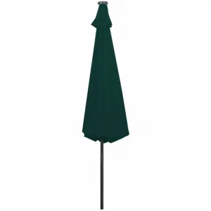 Závesný slnečník s LED Ø 300 cm Bílá