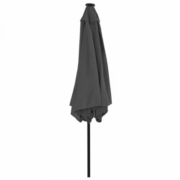 Závesný slnečník s LED Ø 300 cm Bílá