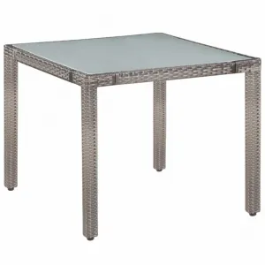 Záhradný jedálenský set 5 ks polyratan Černá