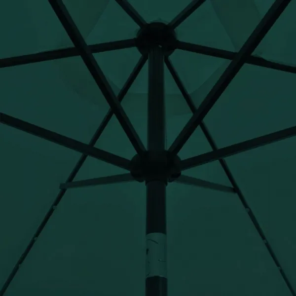 Závesný slnečník s LED Ø 300 cm Bílá
