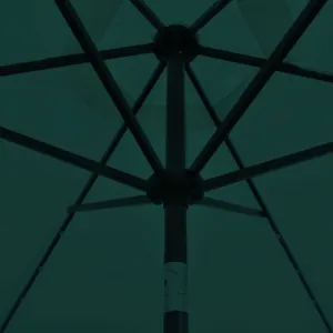 Závesný slnečník s LED Ø 300 cm Bílá