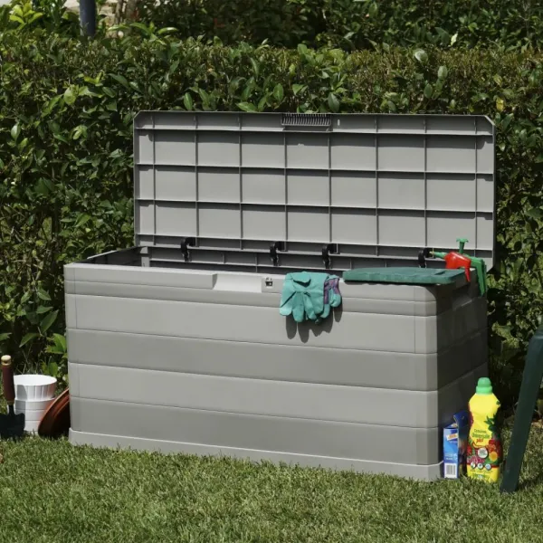 Záhradný úložný box 280 l Šedá