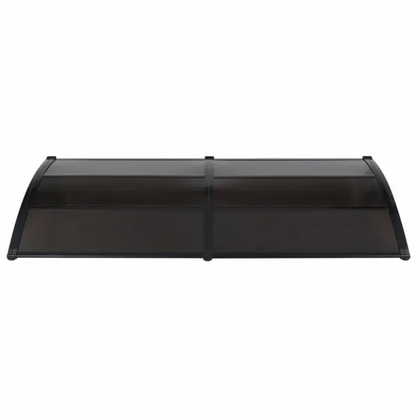 Strieška nad dvere 200 x 100 cm polykarbonát Dekorhome Černá
