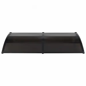 Strieška nad dvere 200 x 100 cm polykarbonát Dekorhome Černá