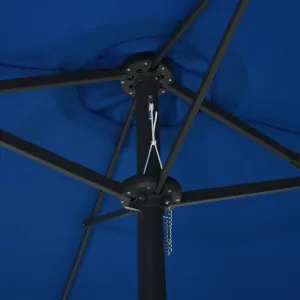Záhradný slnečník s hliníkovou tyčou 460 x 270 cm Černá