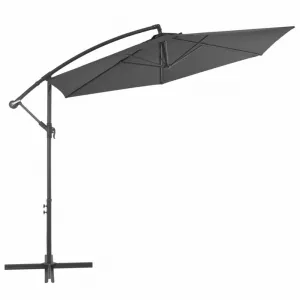 Závesný slnečník Ø 300 cm Modrá