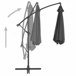 Závesný slnečník Ø 300 cm Modrá