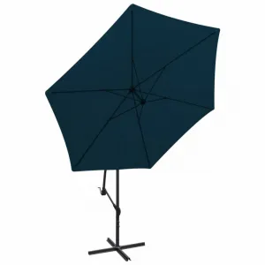 Závesný slnečník Ø 300 cm Modrá