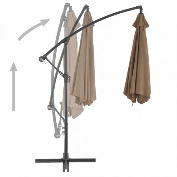 Závesný slnečník Ø 300 cm Modrá
