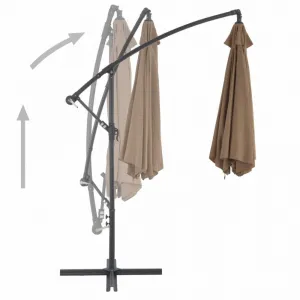 Závesný slnečník Ø 300 cm Modrá
