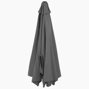 Nástenný slnečník Ø 300 cm látka / kov Dekorhome Černá