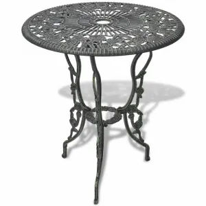 Záhradný bistro set 3 ks liaty hliník Dekorhome Bílá