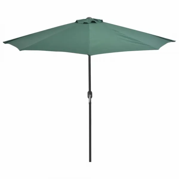 Polkruhový slnečník 270x135 cm Dekorhome Cihlová