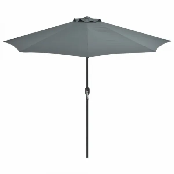 Polkruhový slnečník 270x135 cm Dekorhome Cihlová