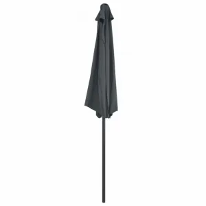 Polkruhový slnečník 270x135 cm Dekorhome Cihlová