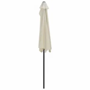 Polkruhový slnečník 270x135 cm Dekorhome Cihlová