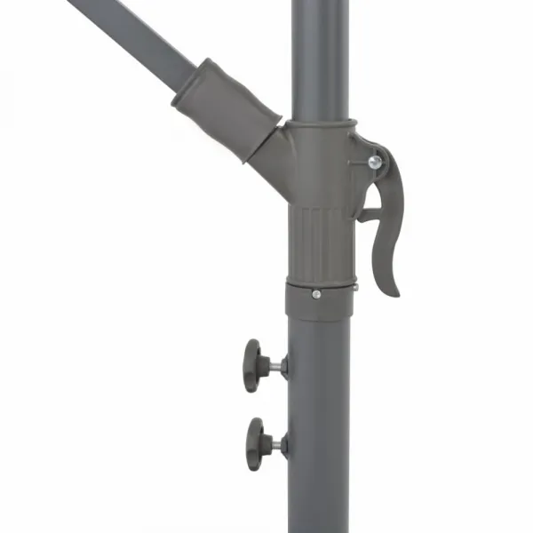 Konzolový slnečník s LED svetlami Ø 350 cm Dekorhome Zelená