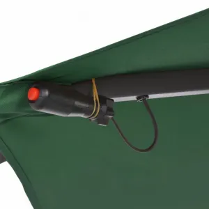 Konzolový slnečník s LED svetlami Ø 350 cm Dekorhome Zelená