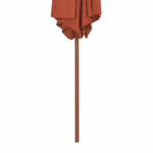 Záhradný slnečník s drevenou tyčou Ø 270 cm Antracit