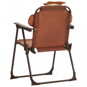 Detský záhradný set sa slnečníkom Dekorhome Hnědá