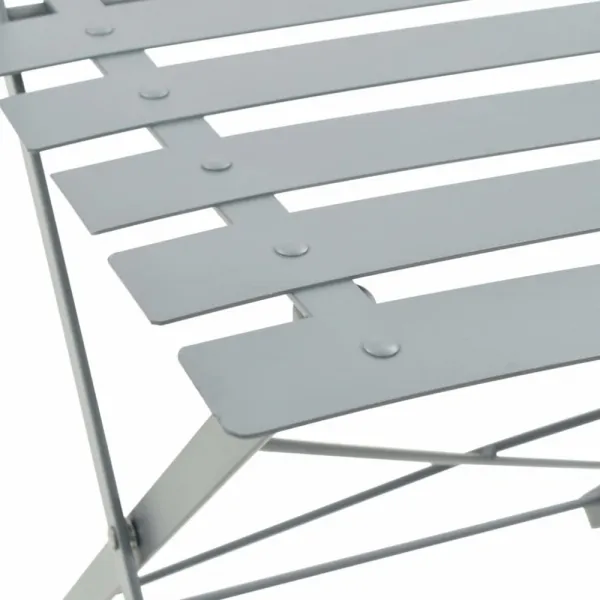 Záhradného bistro set 3 ks oceľ Dekorhome Černá