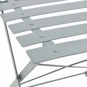 Záhradného bistro set 3 ks oceľ Dekorhome Černá